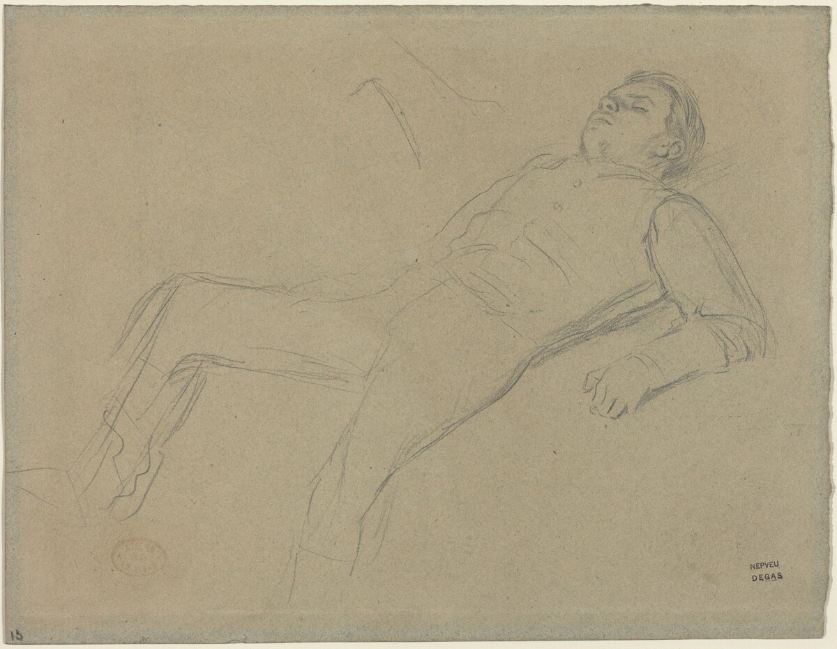 Fallen Jockey (study for "Scene from the Steeplechase: The Fallen Jockey") by Edgar Degas