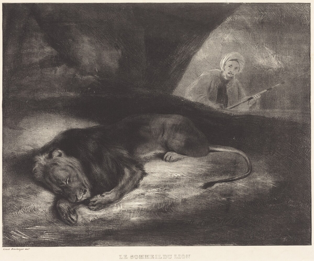 Le Sommeil du lion by Louis-Candide Boulanger