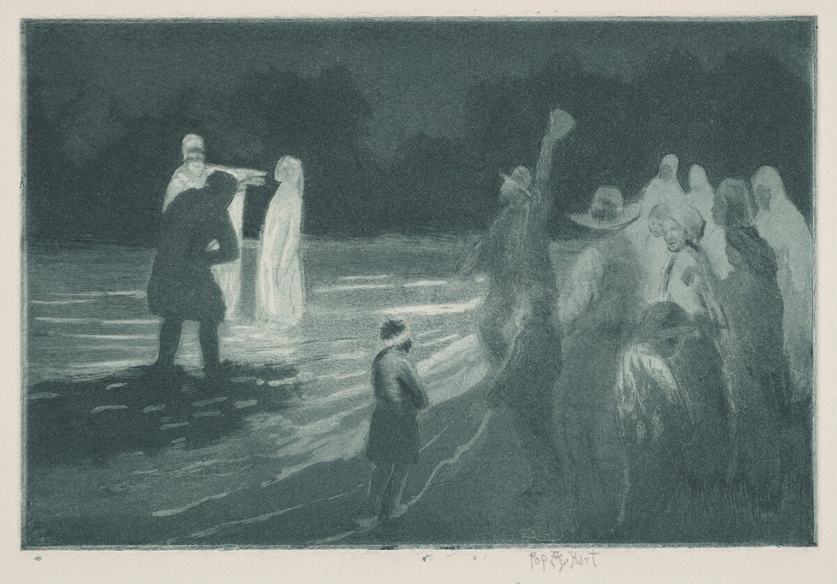 Native Baptism, Trinidad by George Overbury (Pop) Hart