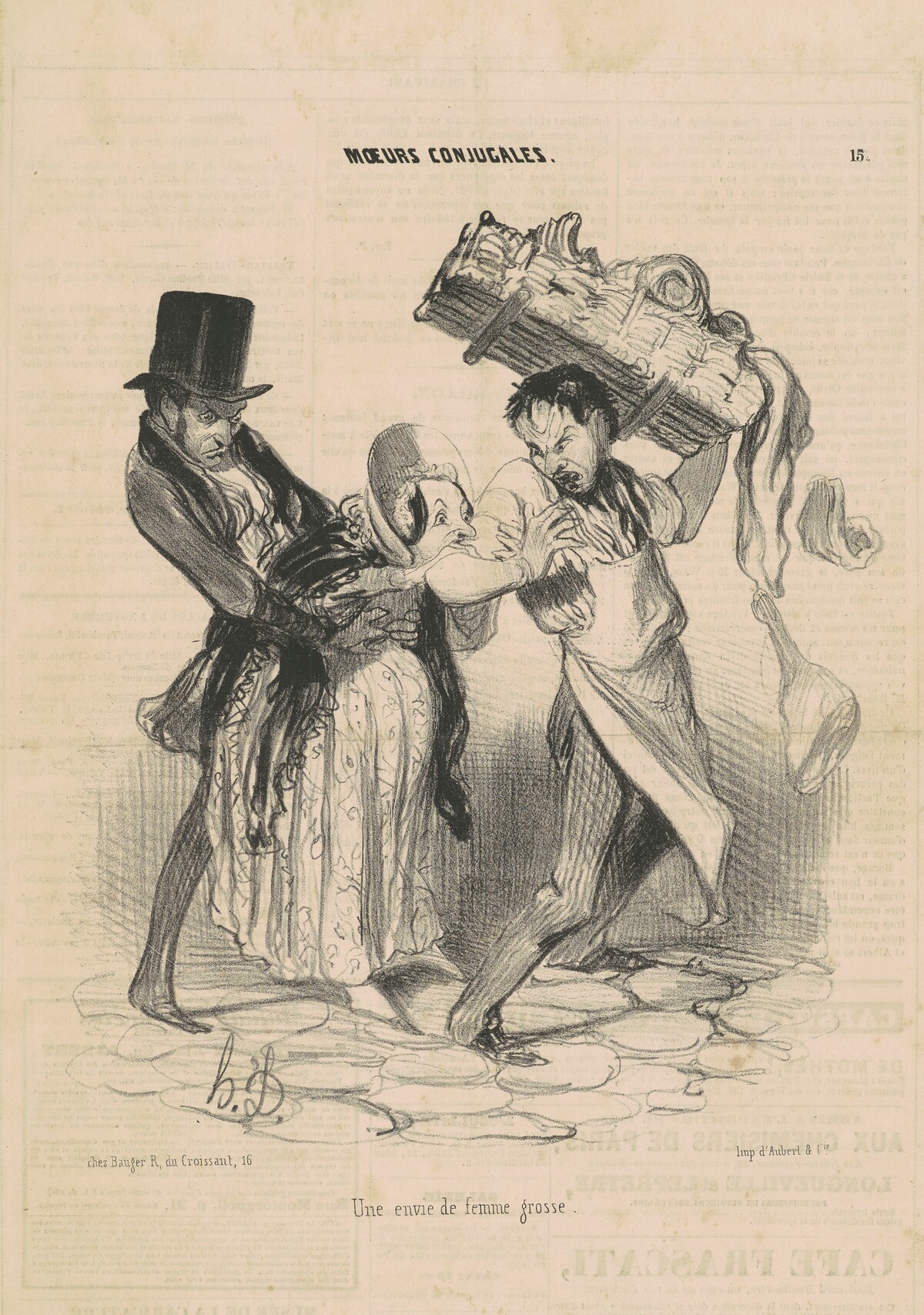 Une envie de femme grosse by Honoré Daumier