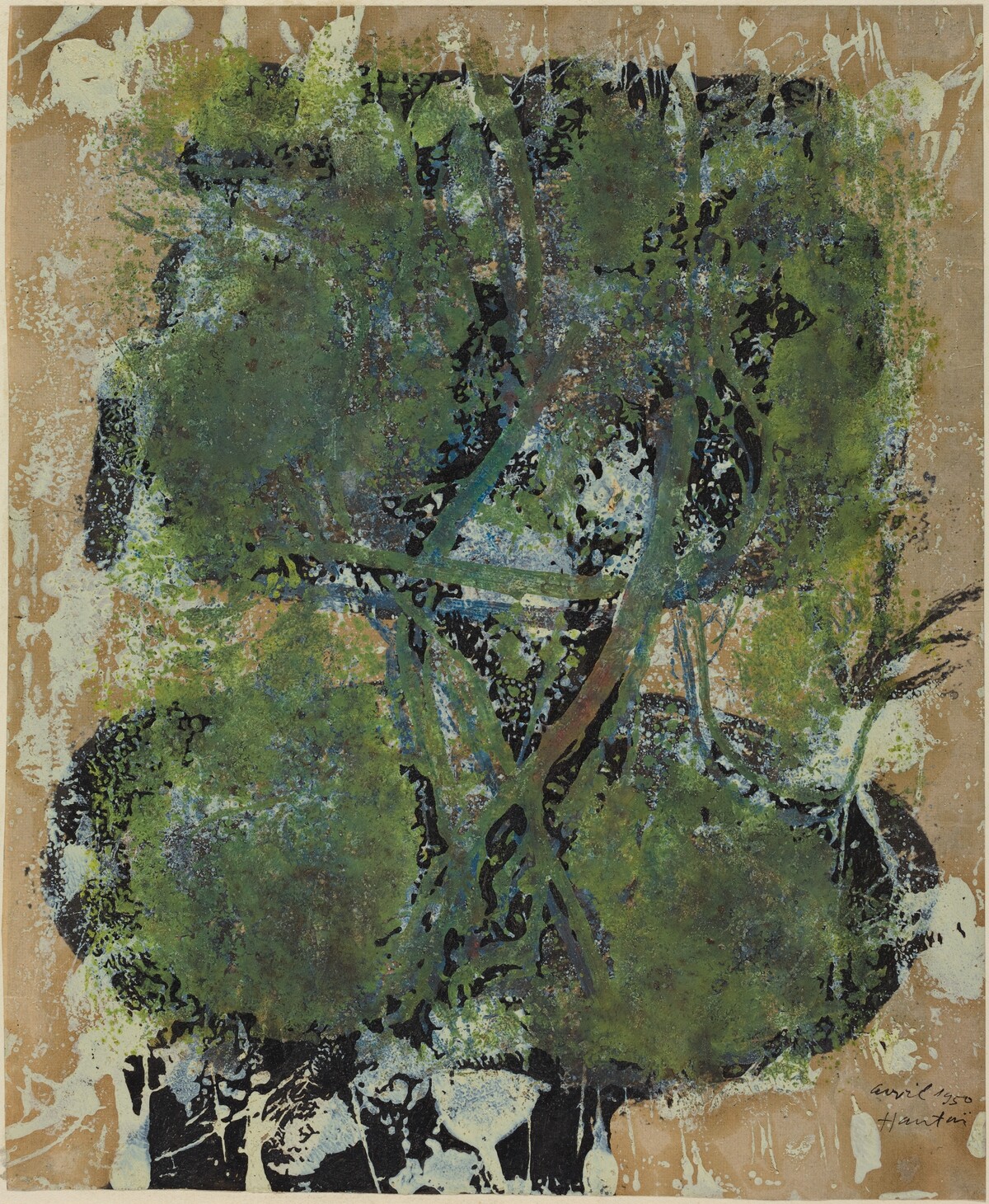 Composition, Green by Simon Hantaï