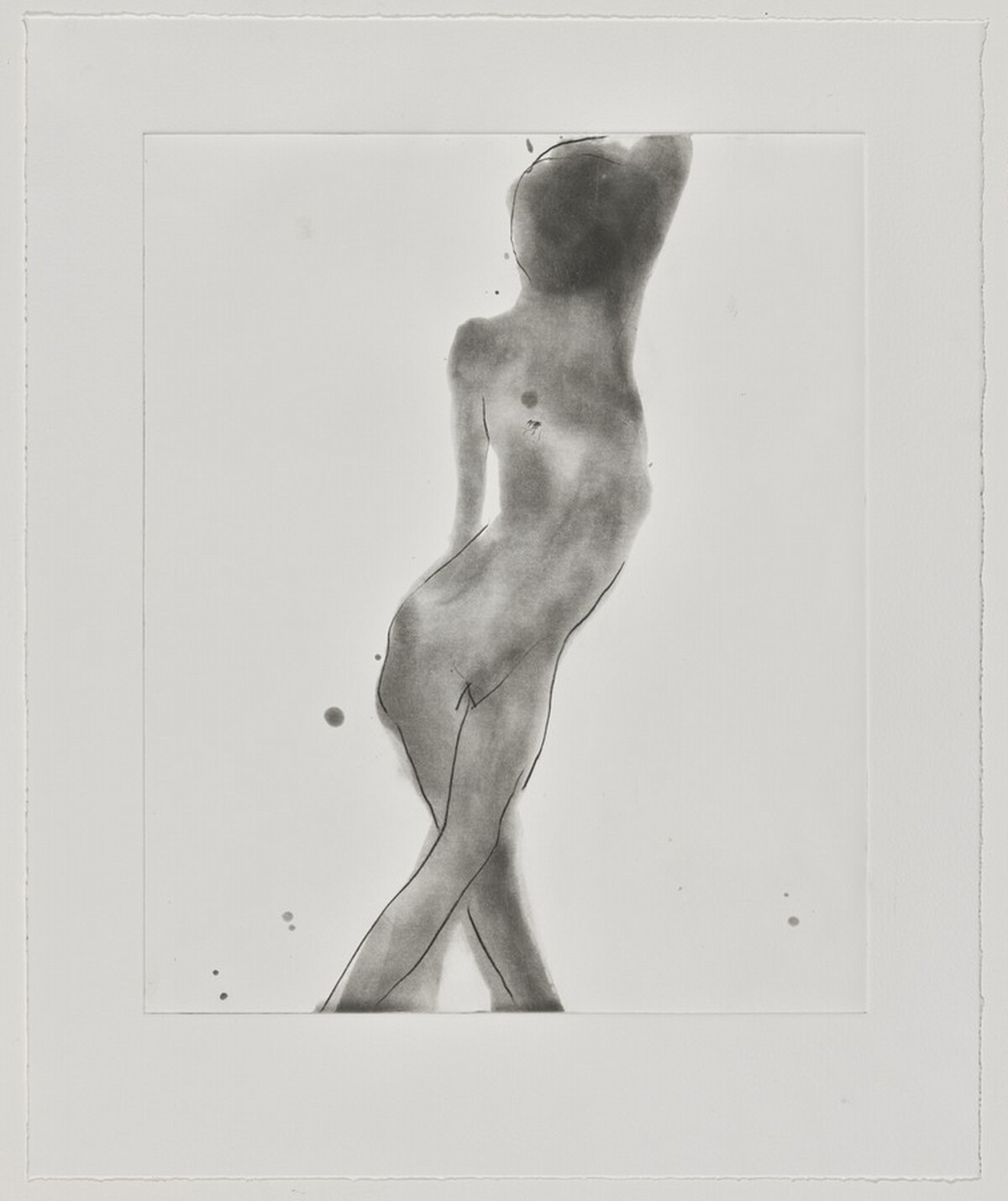 Copper Plate Nude 4 [working proof 1] by Nathan Oliveira
