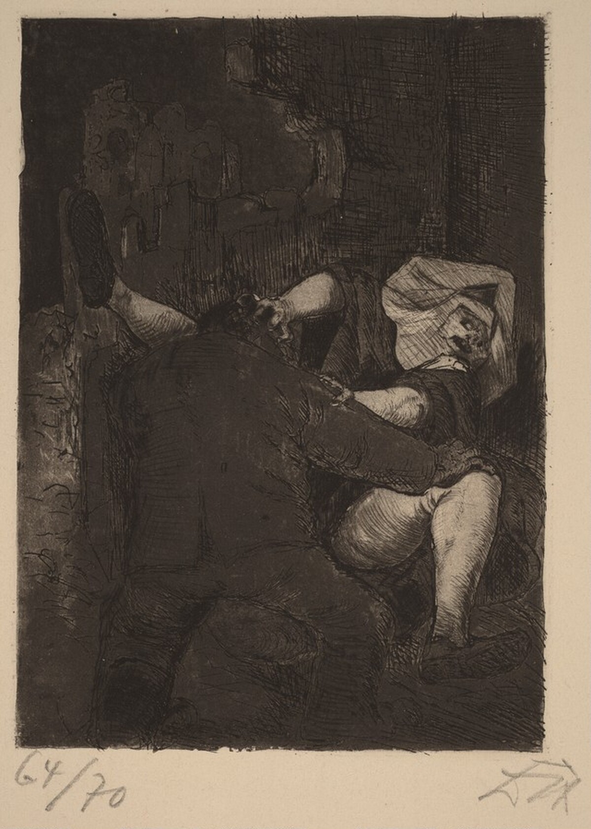 A Soldier and a Nun by Otto Dix
