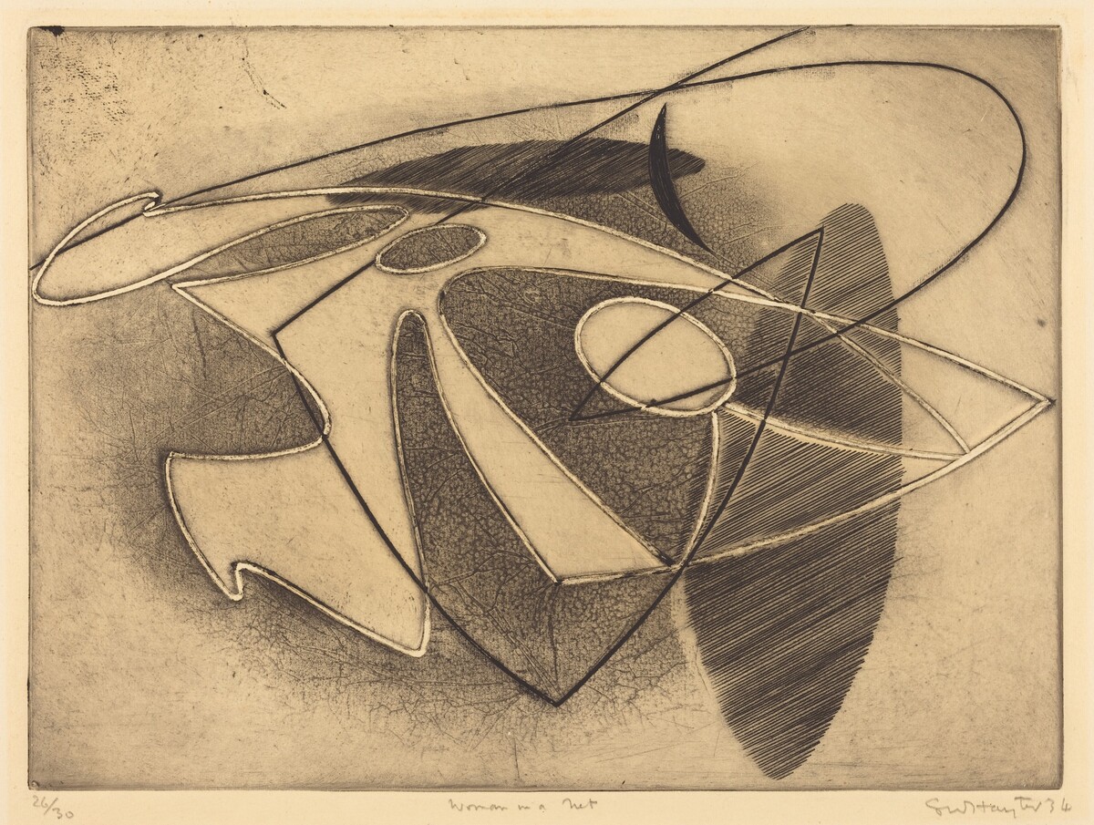Woman in a Net by Stanley William Hayter