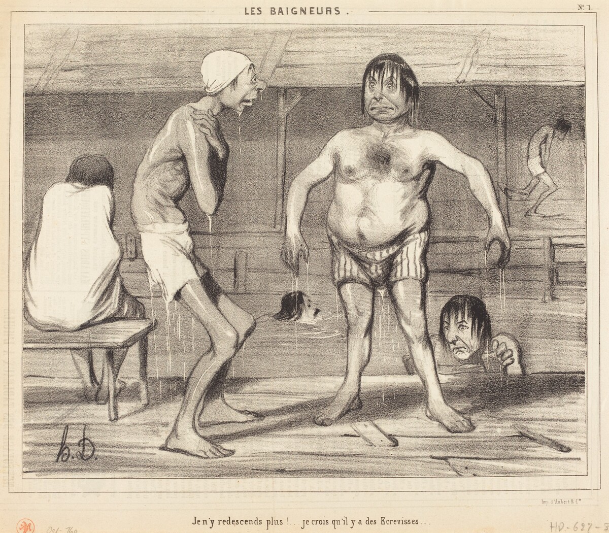 Je n'y redescends plus!... je crois... by Honoré Daumier