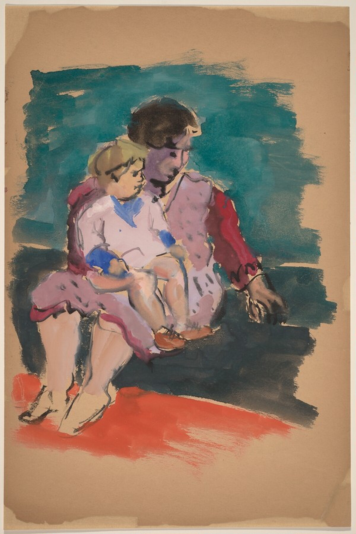 Seated Woman Holding a Child by Mark Rothko