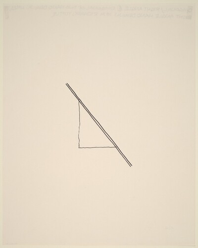 Diagonal/Right Angle 4 Diagonal of Two Hand Drawn Lines; Right Angle Hand Drawn
