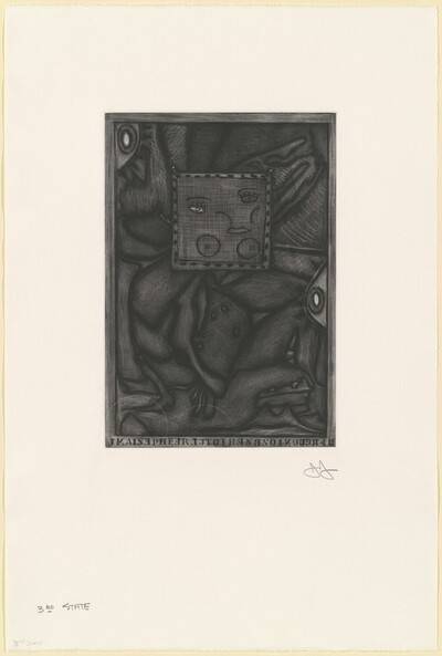 Untitled (Orange Mezzotint) [state proof of 3rd state]