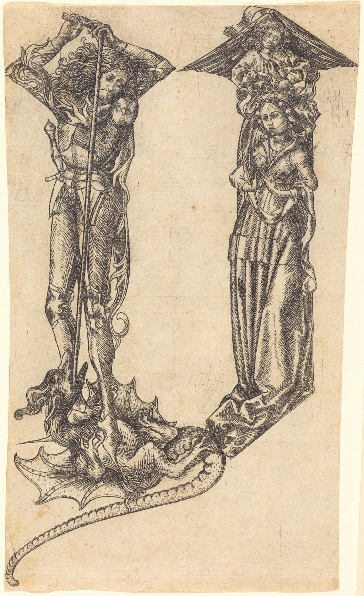 The Letter "Y" by Master E.S.