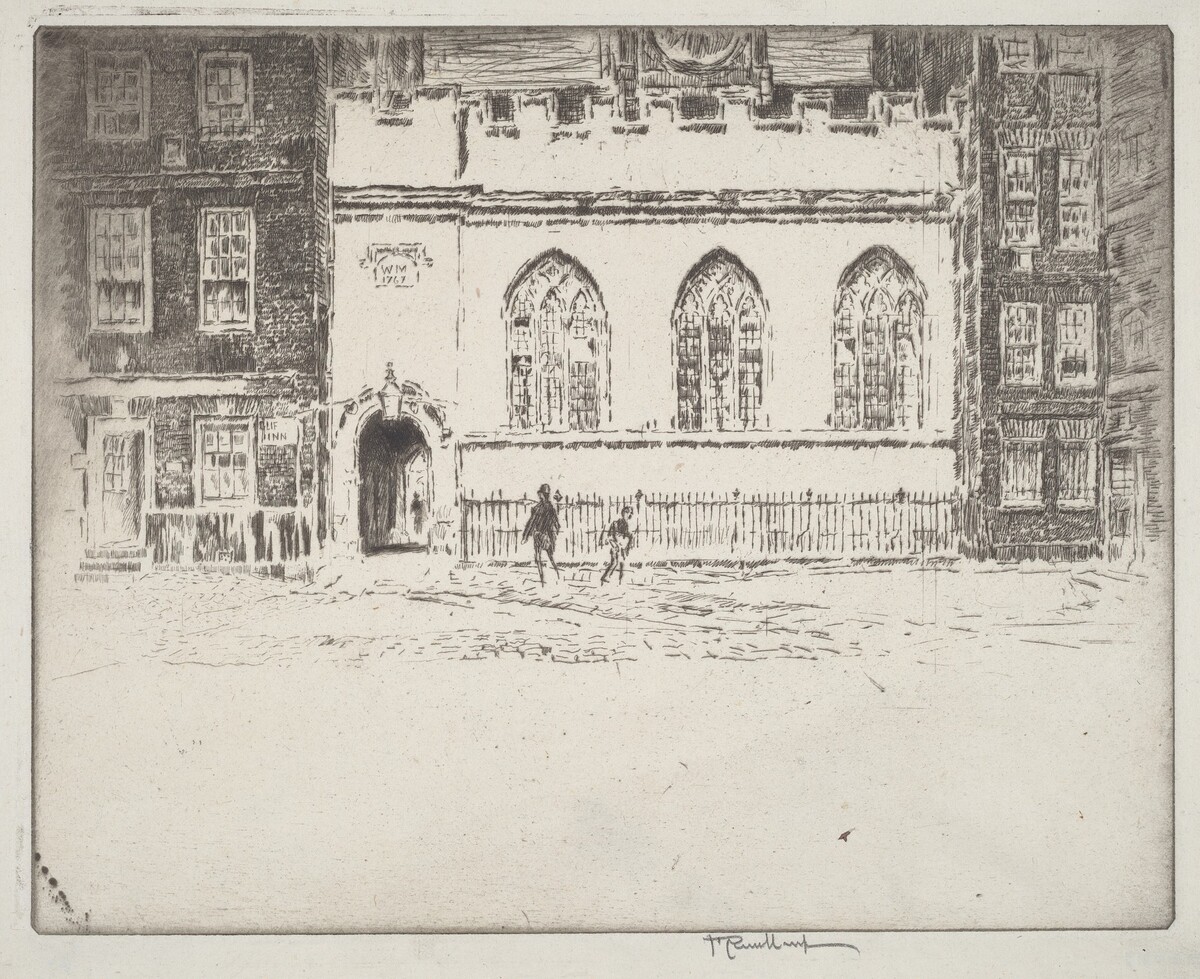 Clifford's Inn Hall by Joseph Pennell