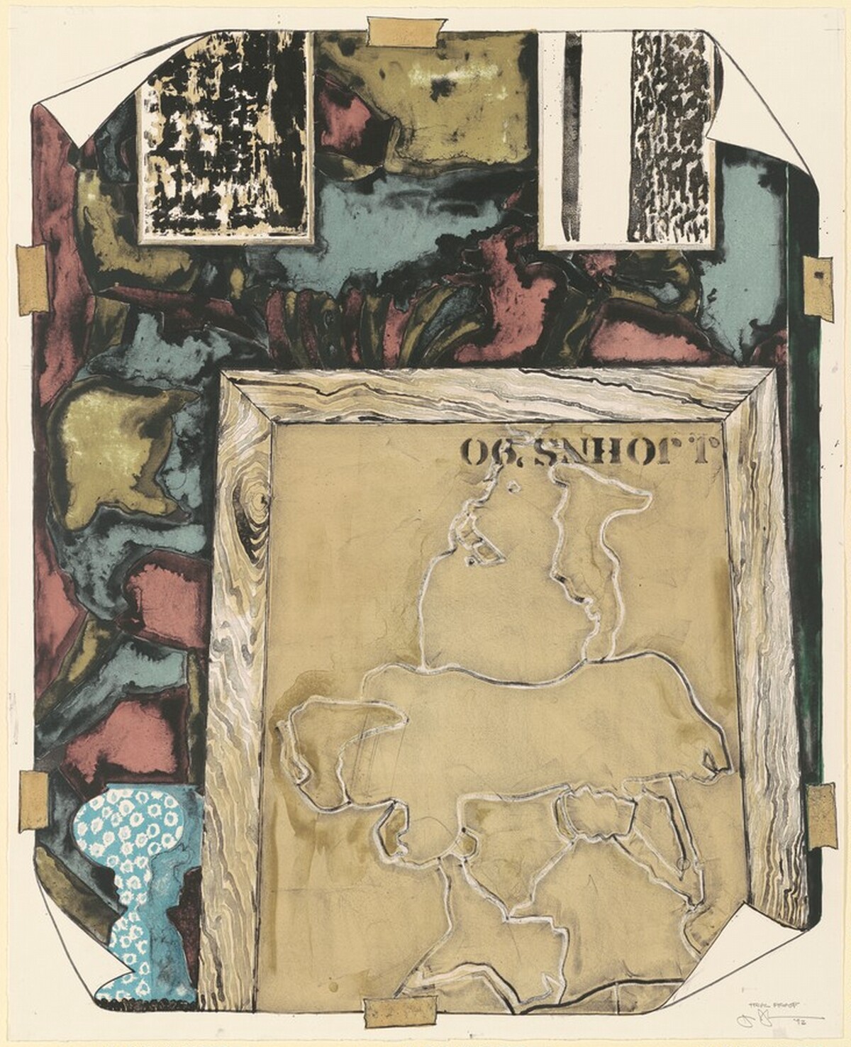 Untitled [trial proof] by Jasper Johns