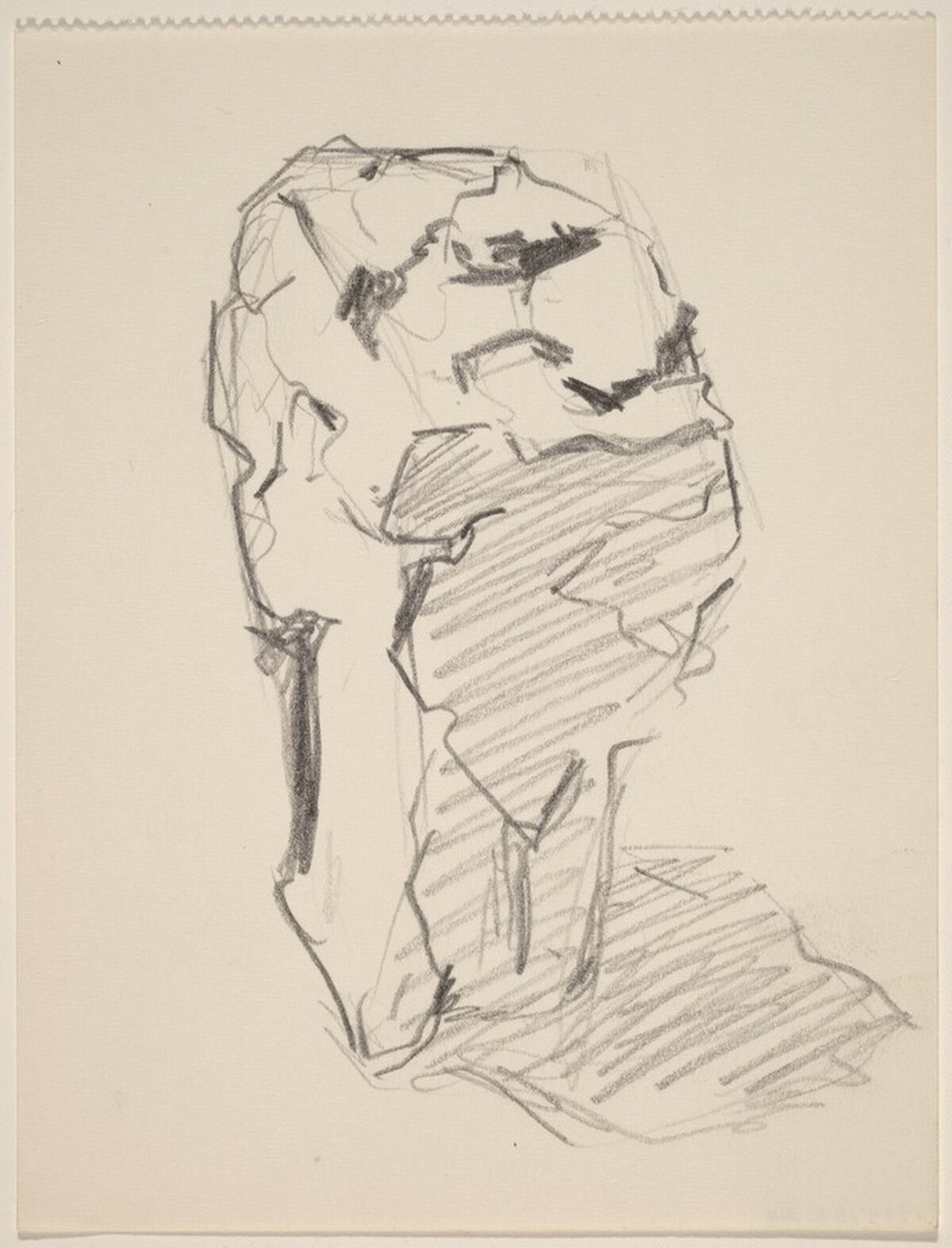 Large Boulder by Louis Lozowick