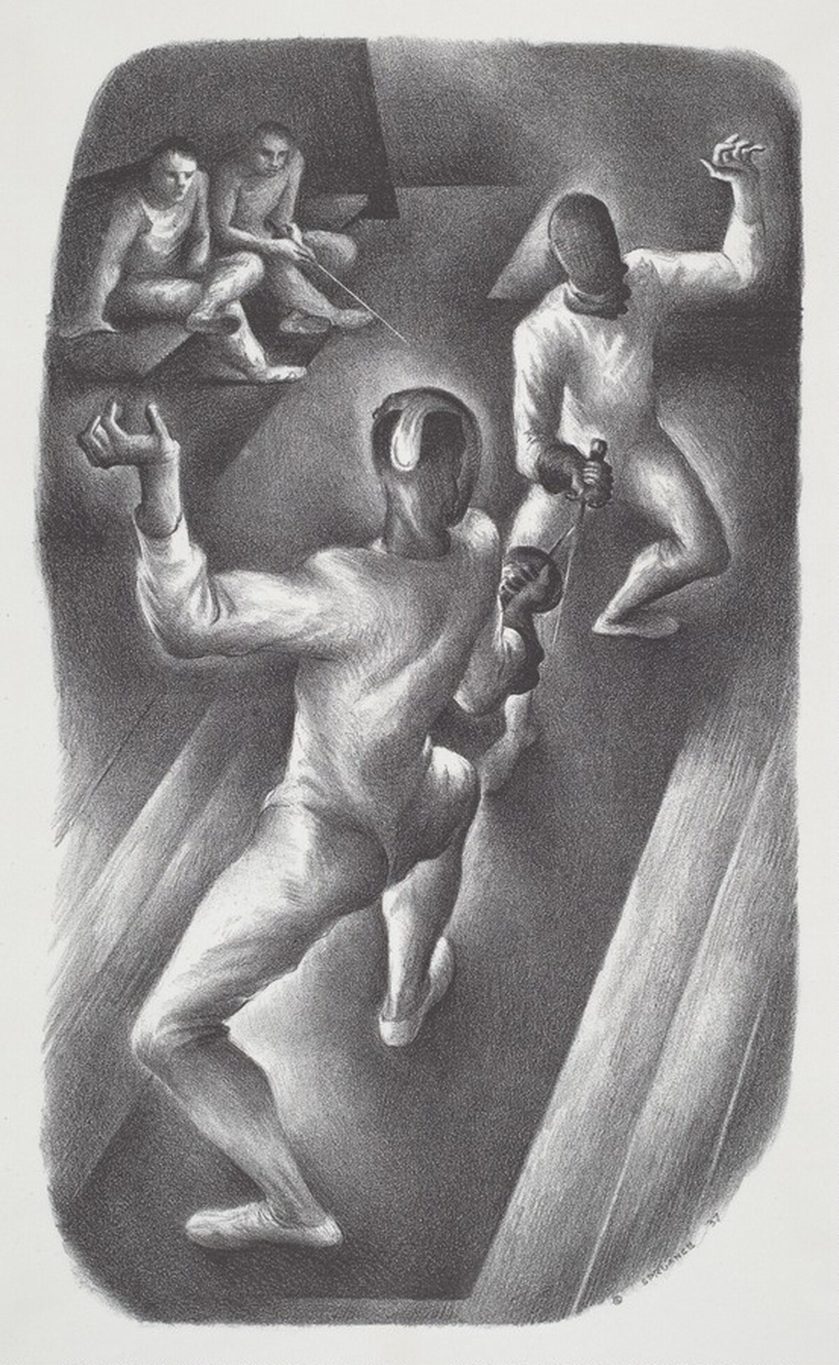 Fencers by Benton Murdoch Spruance