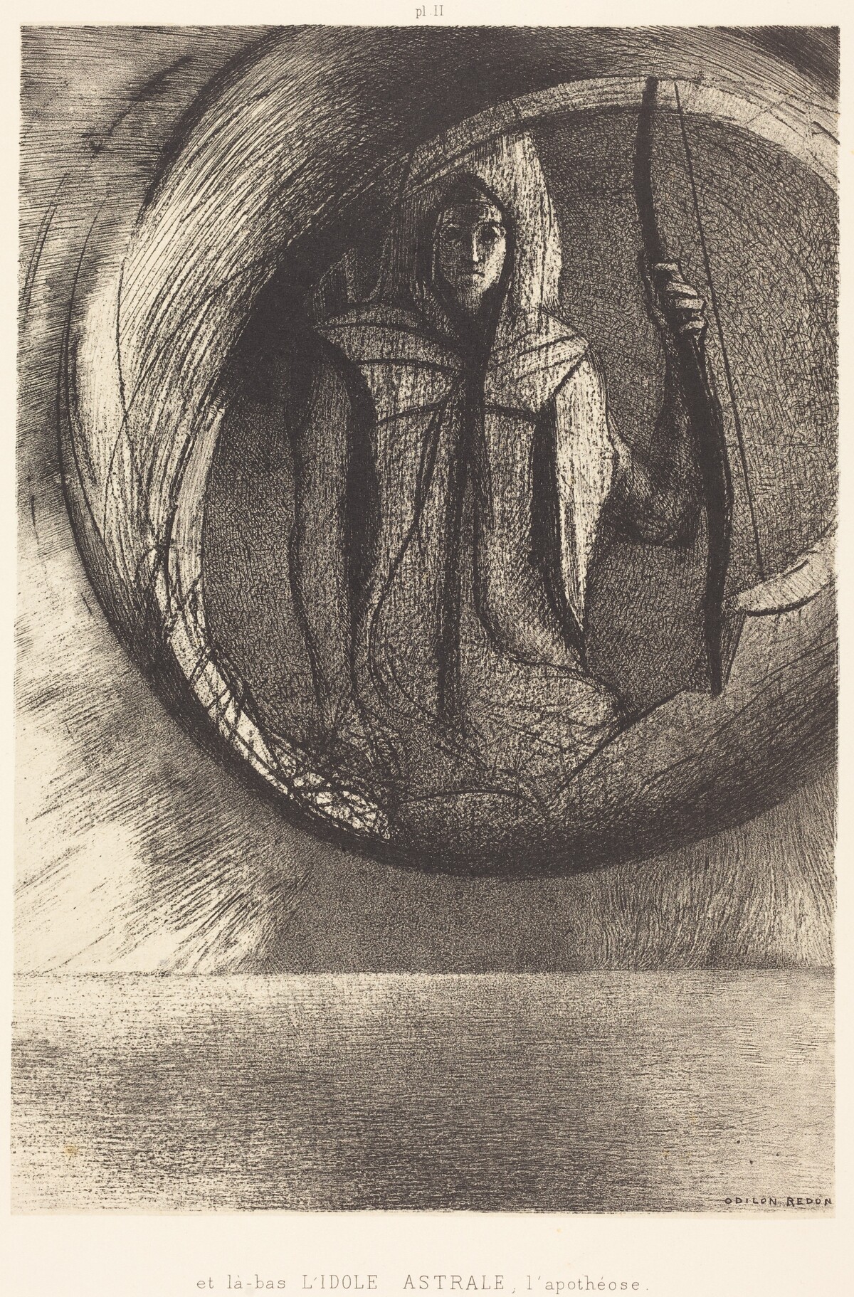 Et la-bas l'idole astrale, l'Apotheose (And beyond, the star idol, the apotheosis) by Odilon Redon