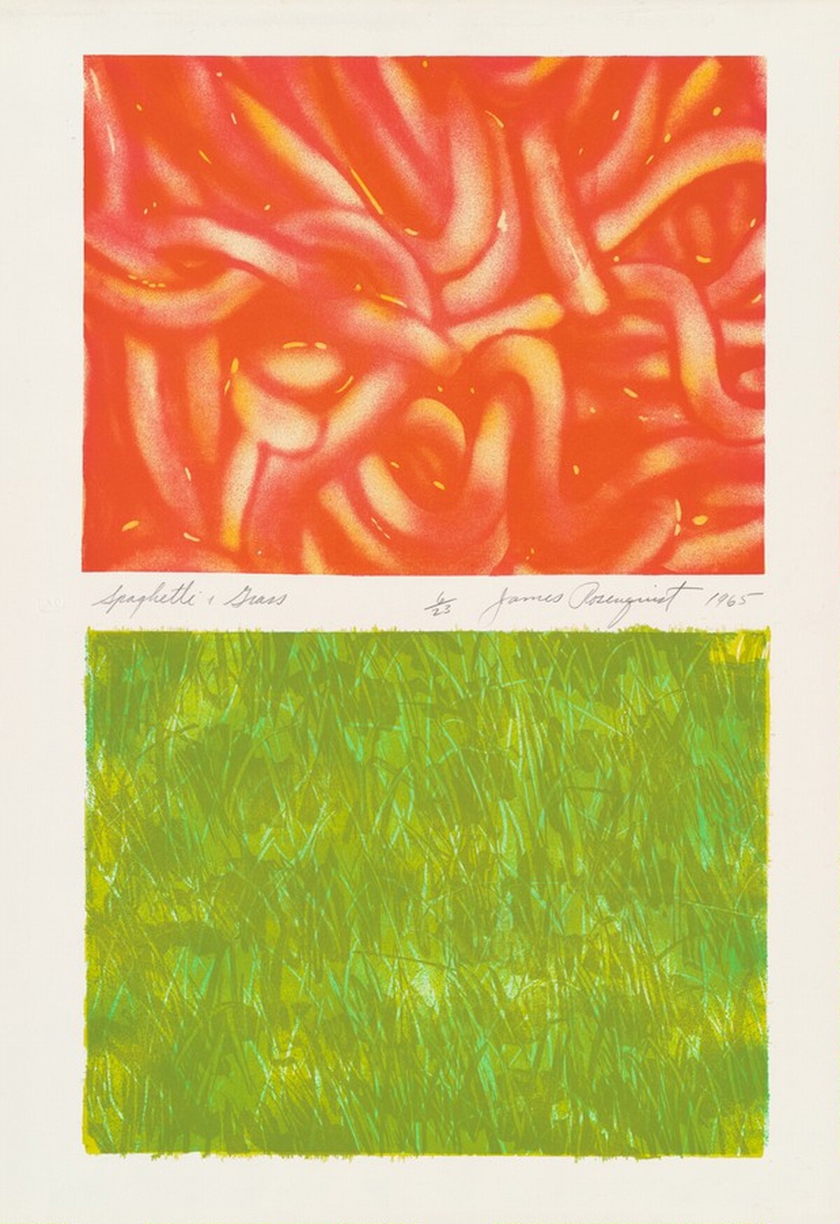 Spaghetti and Grass by James Rosenquist