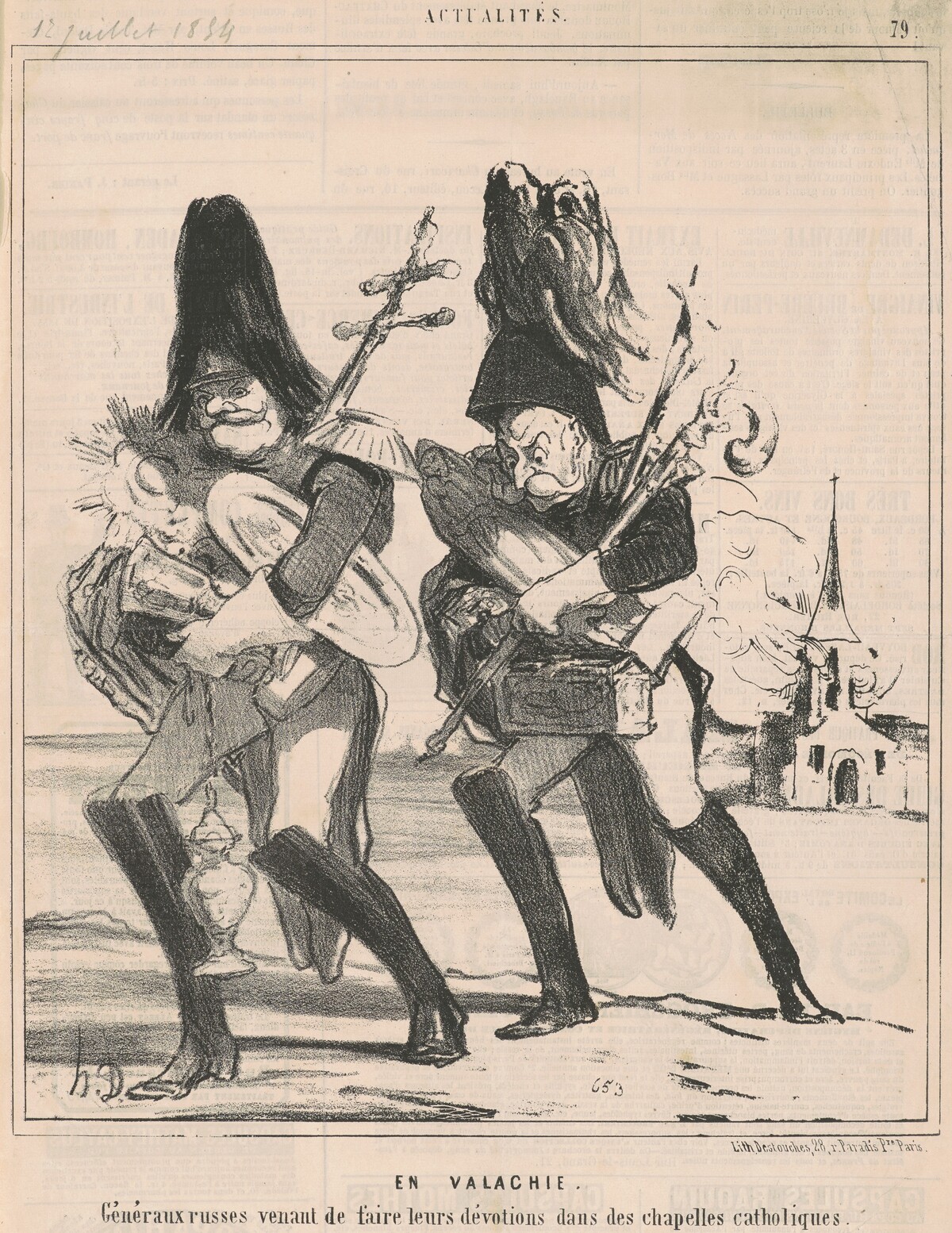 En valachie by Honoré Daumier