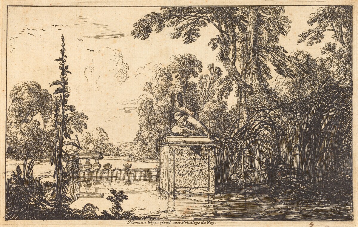 Pool in a Formal Garden by Laurent de La Hyre