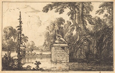 Pool in a Formal Garden