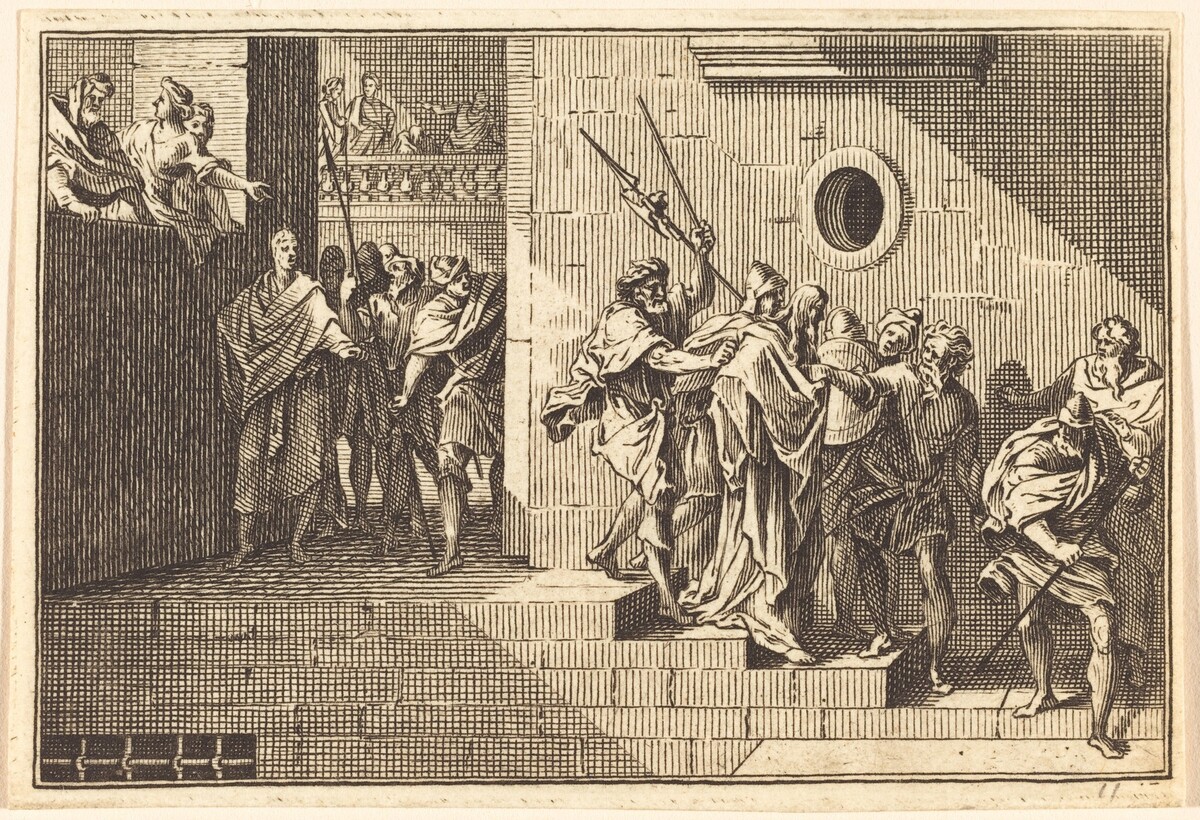 Herod Sending Christ back to Pilate by after Sébastien Le Clerc I