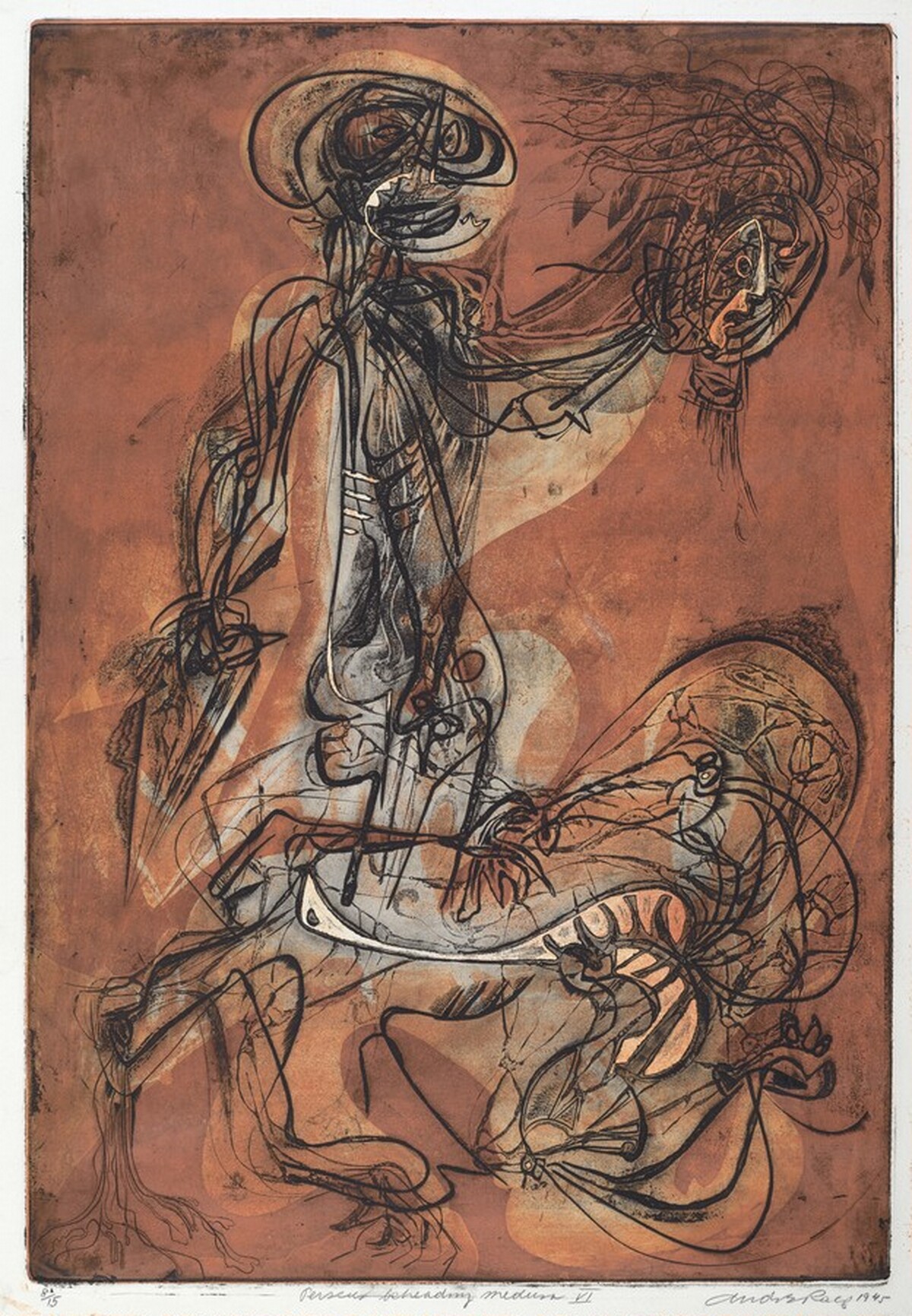 Perseus Beheading Medusa, VI by André Racz