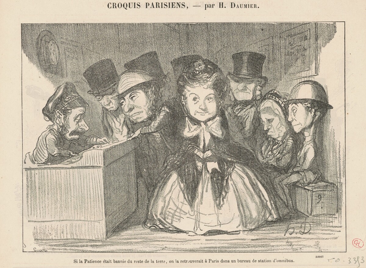 Si la patience était bannie du reste ... by Honoré Daumier