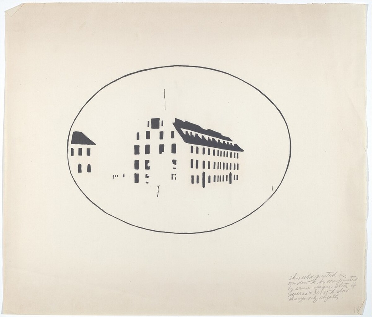 Massachusetts Hall, Harvard College by after Jonathan Fisher
