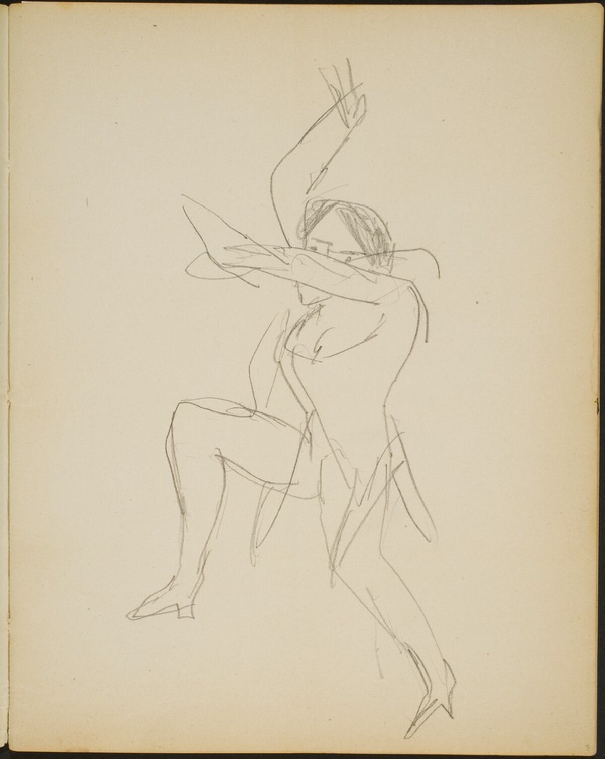 Tänzerin (Female Dancer) [p. 3] by Max Beckmann