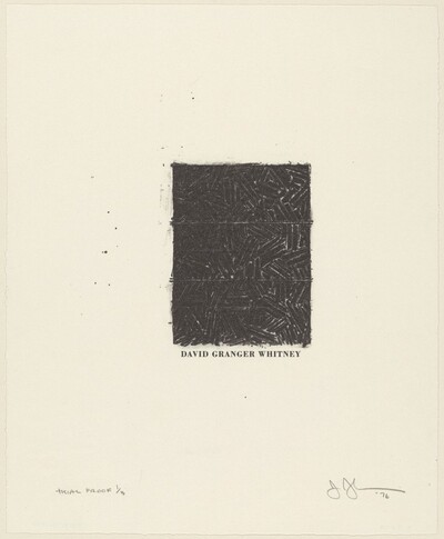 Bookplate for David Grainger Whitney [trial proof]
