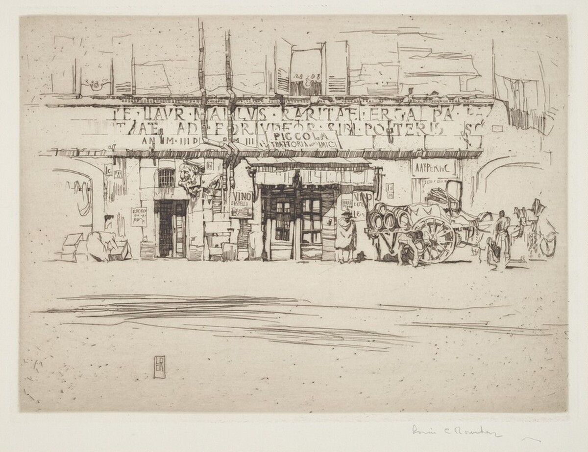 Little Wine Shop, Rome by Louis Conrad Rosenberg