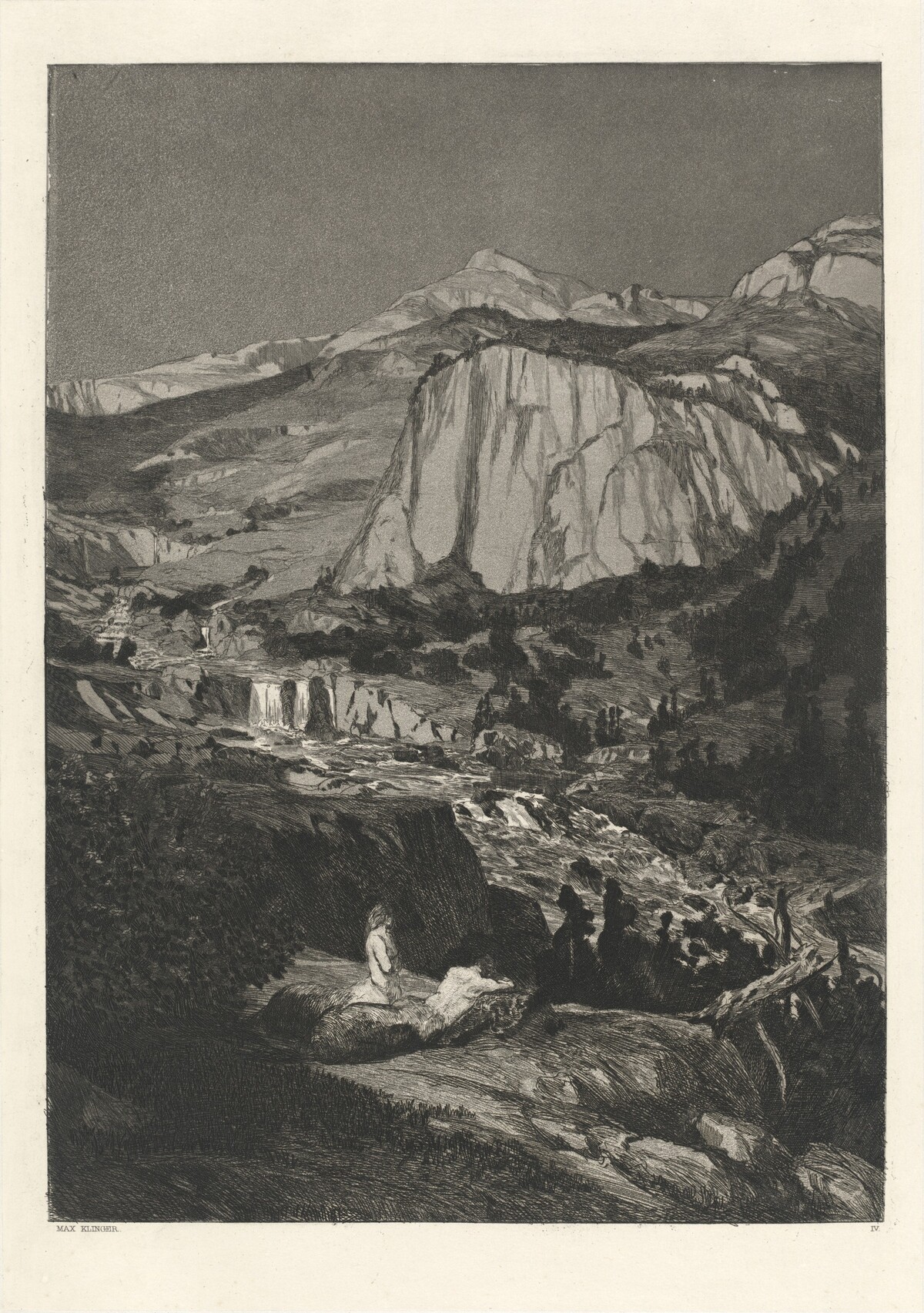 Moonlit Night (Mondnacht): pl. 4 by Max Klinger