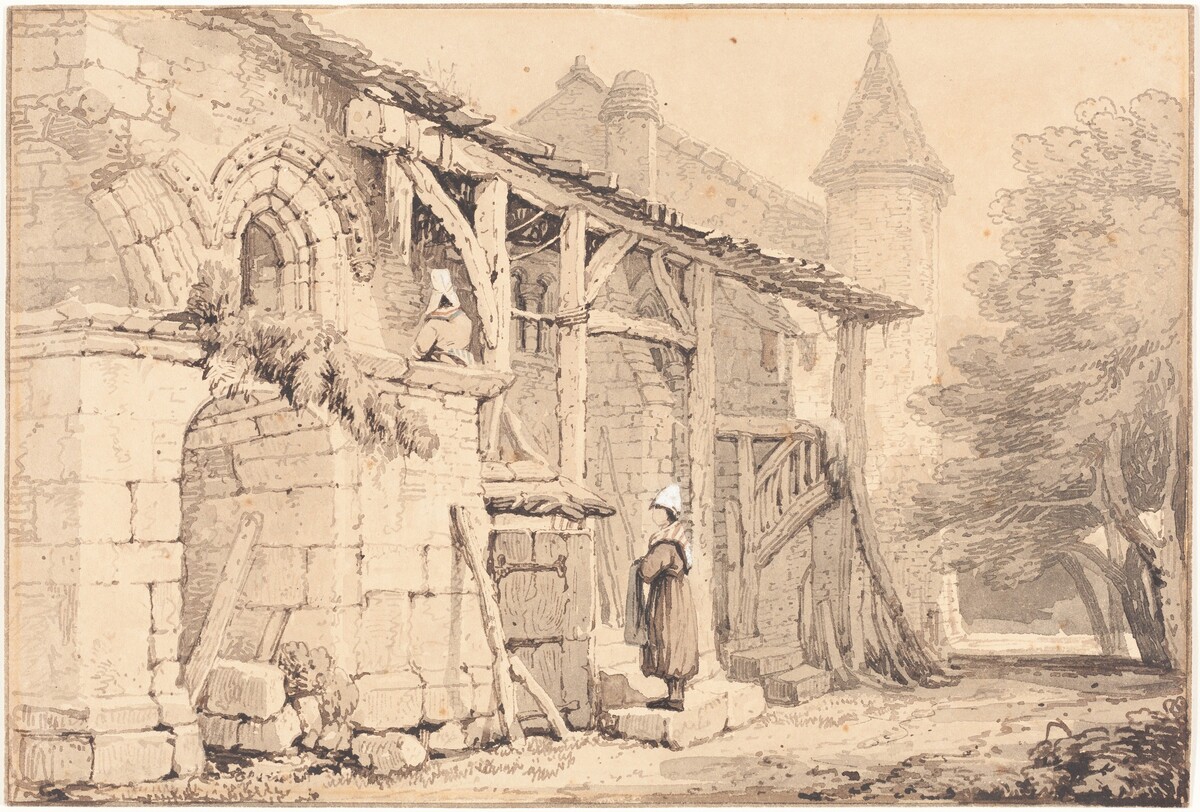 Scene at Jumièges by Samuel Prout