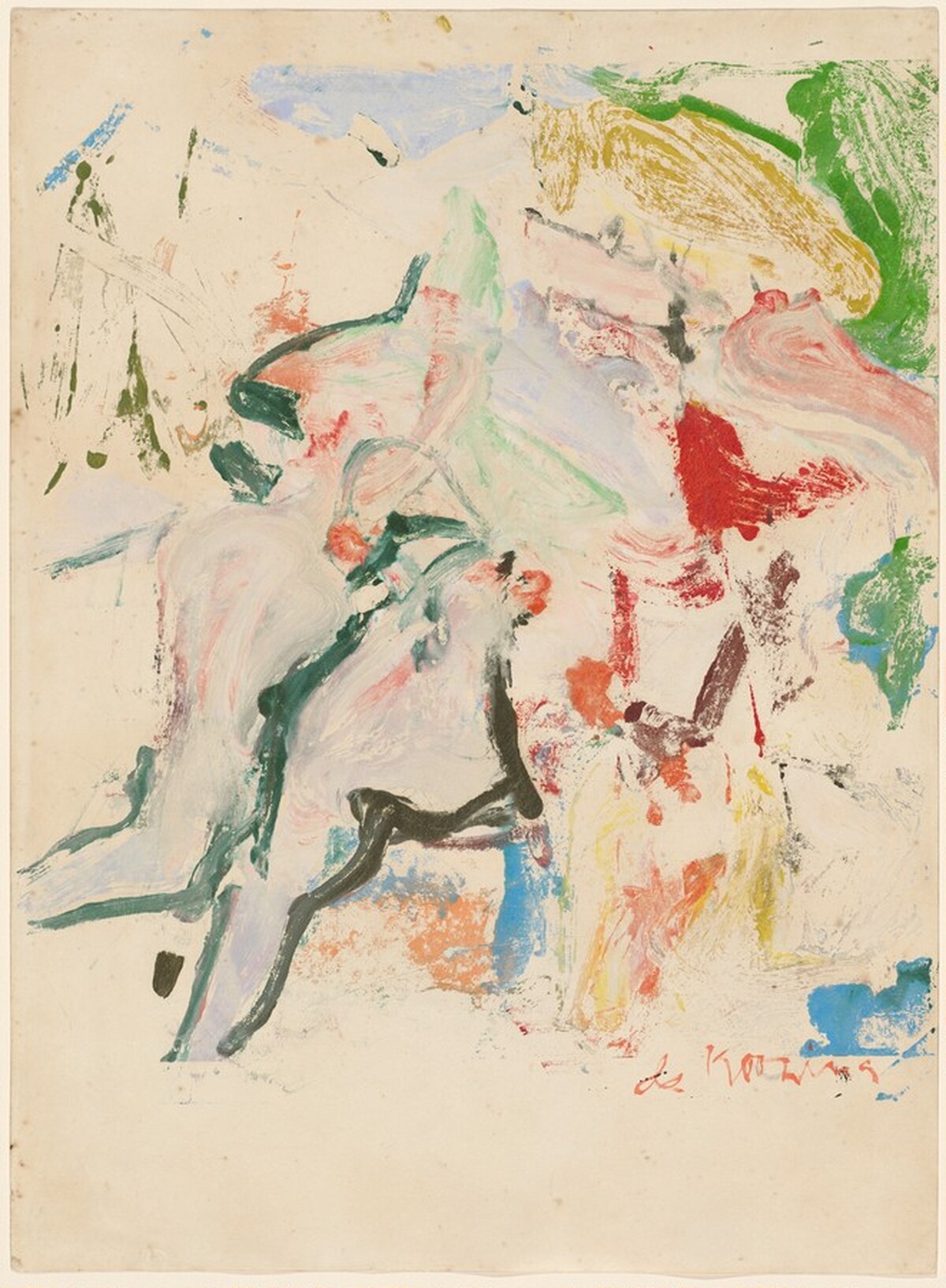 Figure at Barnes Hole by Willem de Kooning