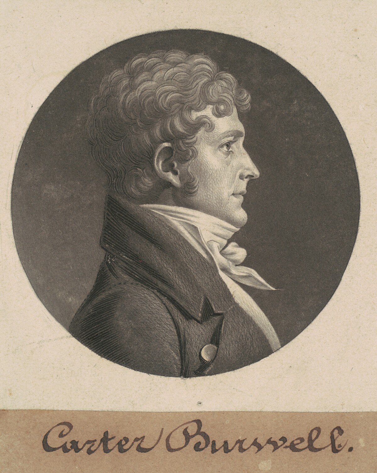 Carter Burwell by Charles B. J. Févret de Saint-Mémin