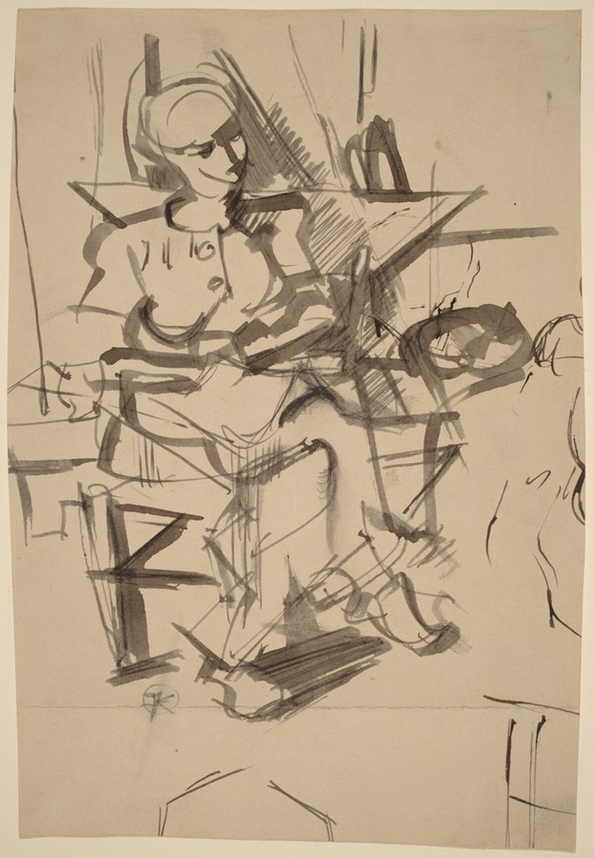 Seated Woman by Franz Kline