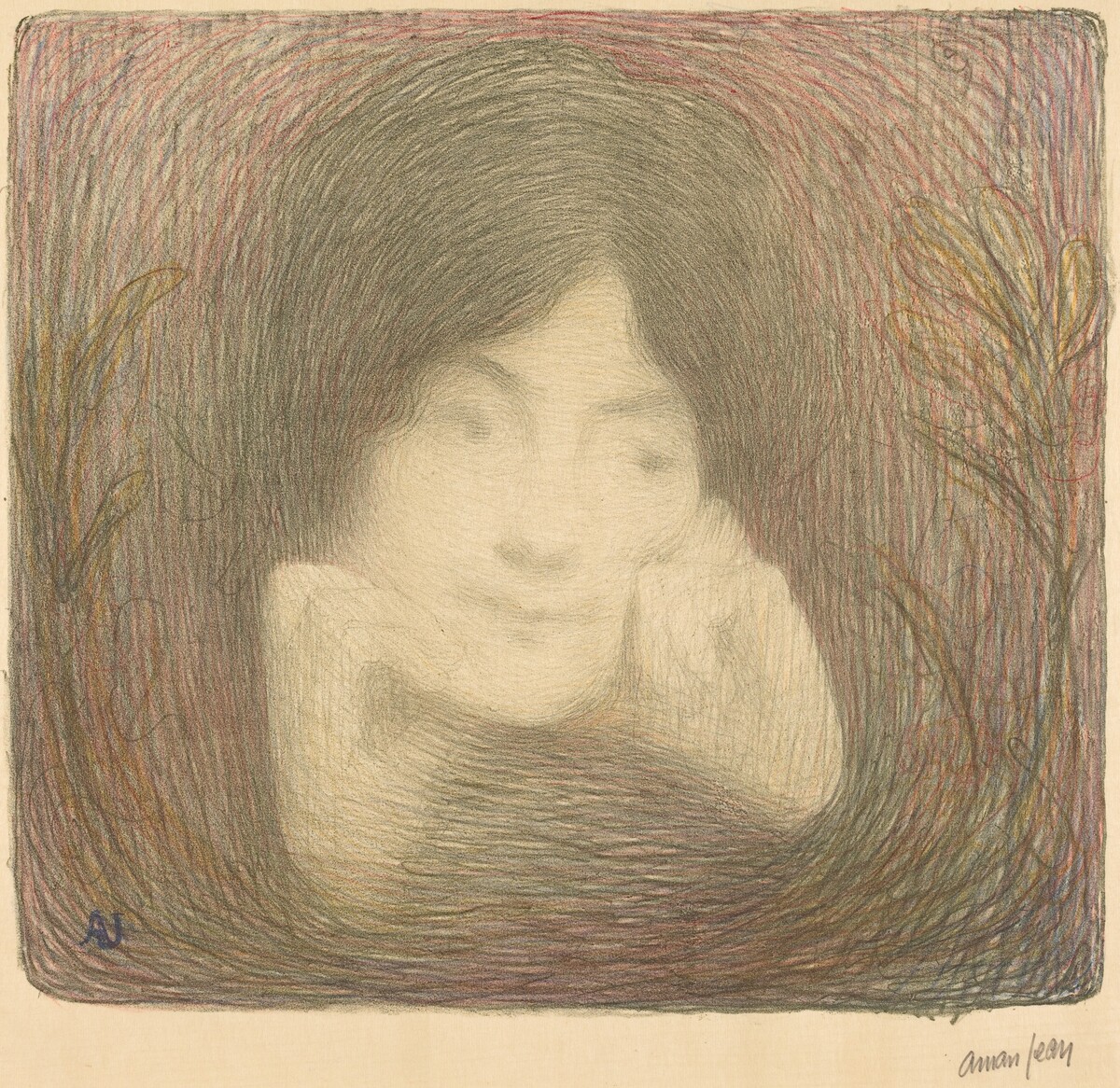 Mlle Moréno de la Comédie-Française by Edmond Aman-Jean