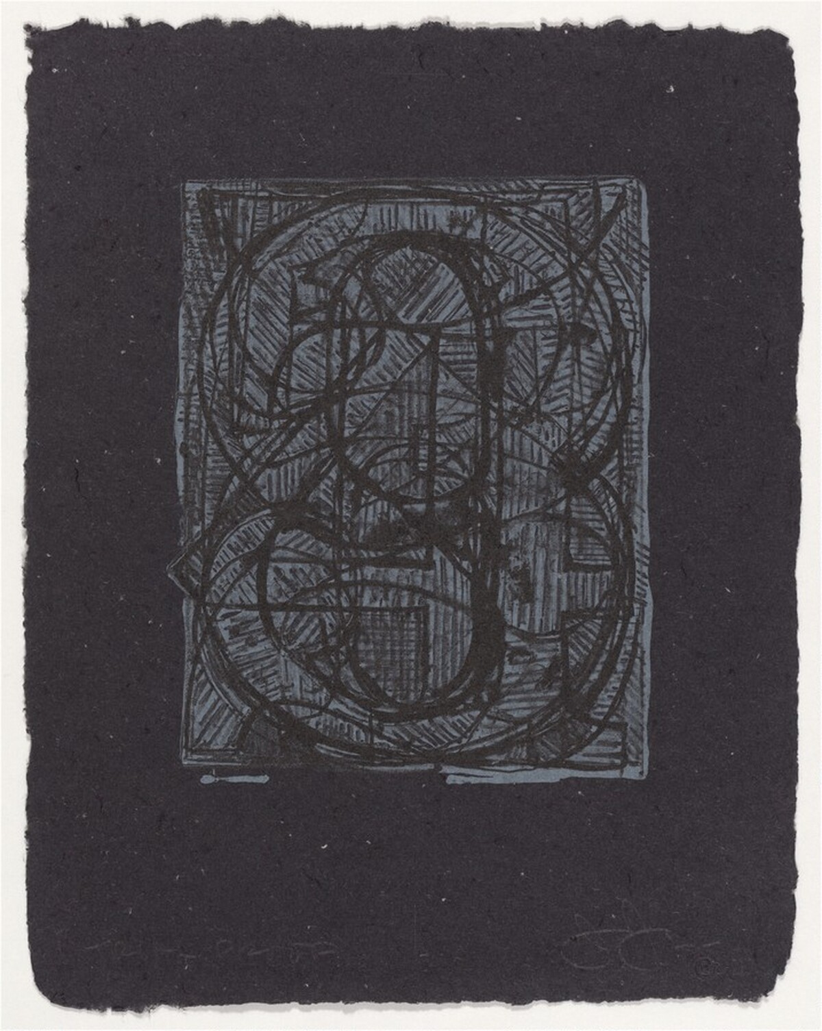 0 through 9 [trial proof] by Jasper Johns