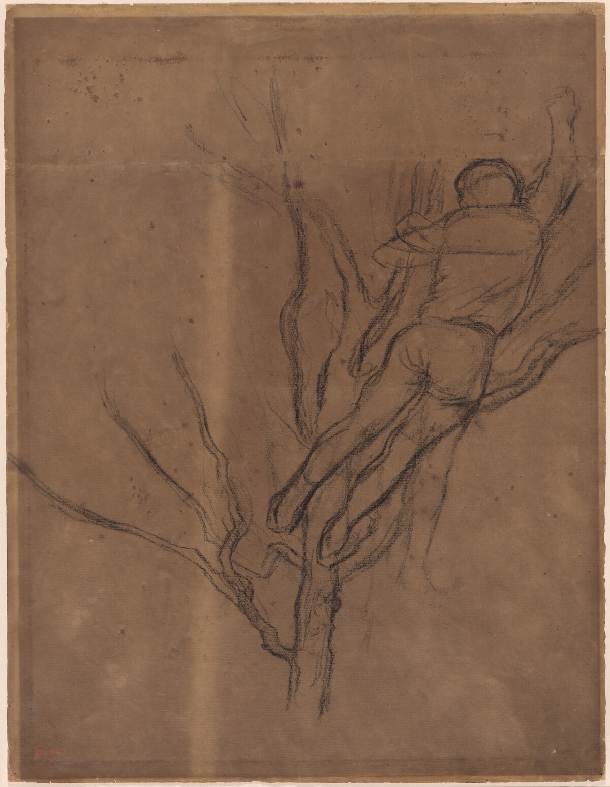 Man Pruning a Tree by Edgar Degas