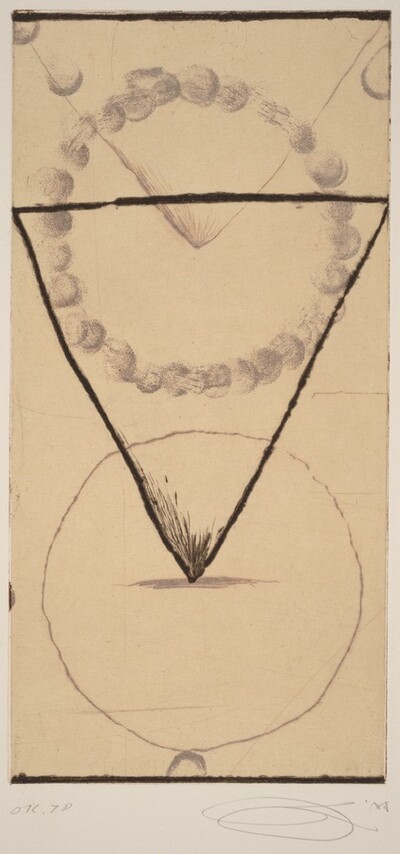Between Vertical and Horizon -- Descended Triangle (E)