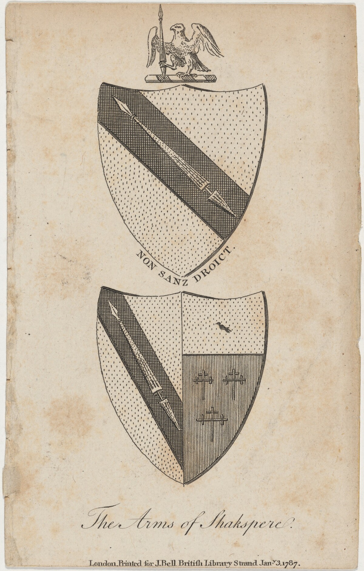 Coat of Arms of Shakespeare by Unknown Artist