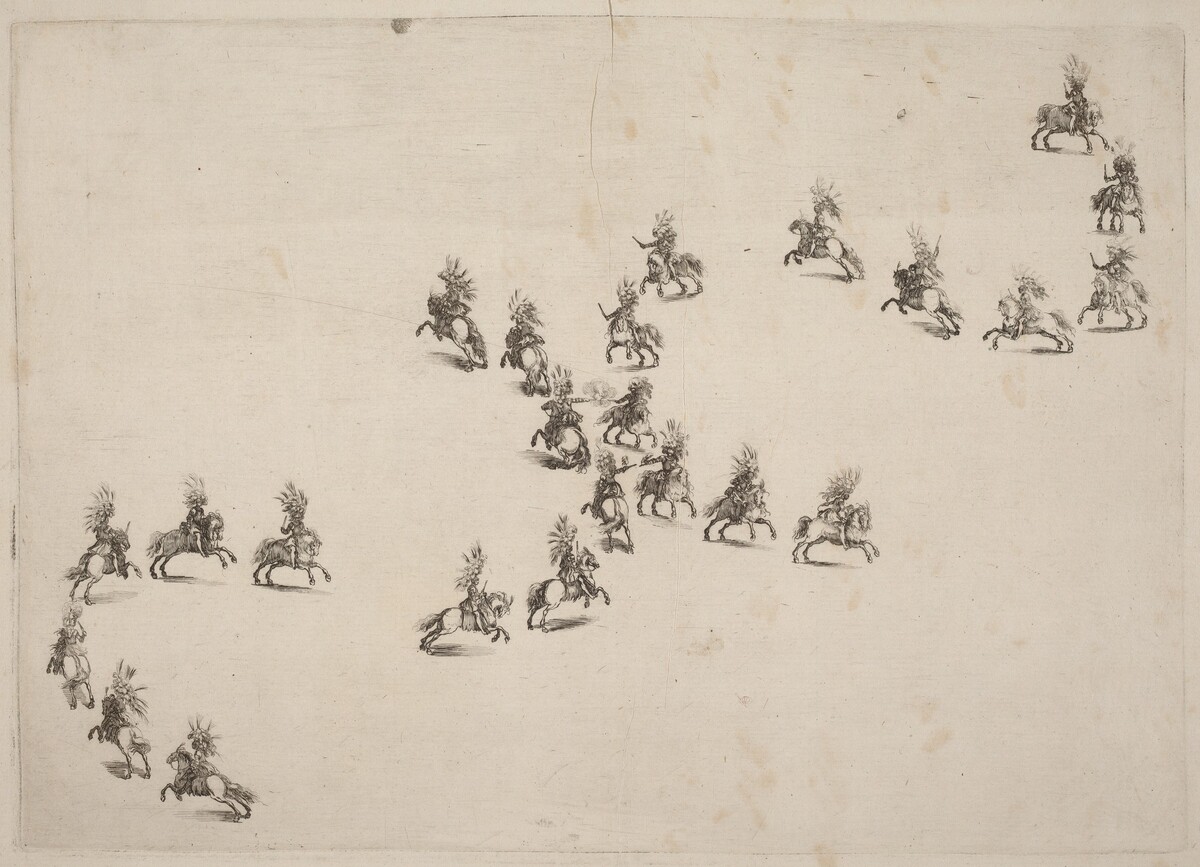 Twenty-Four Cavaliers in Double S Formation by Stefano Della Bella