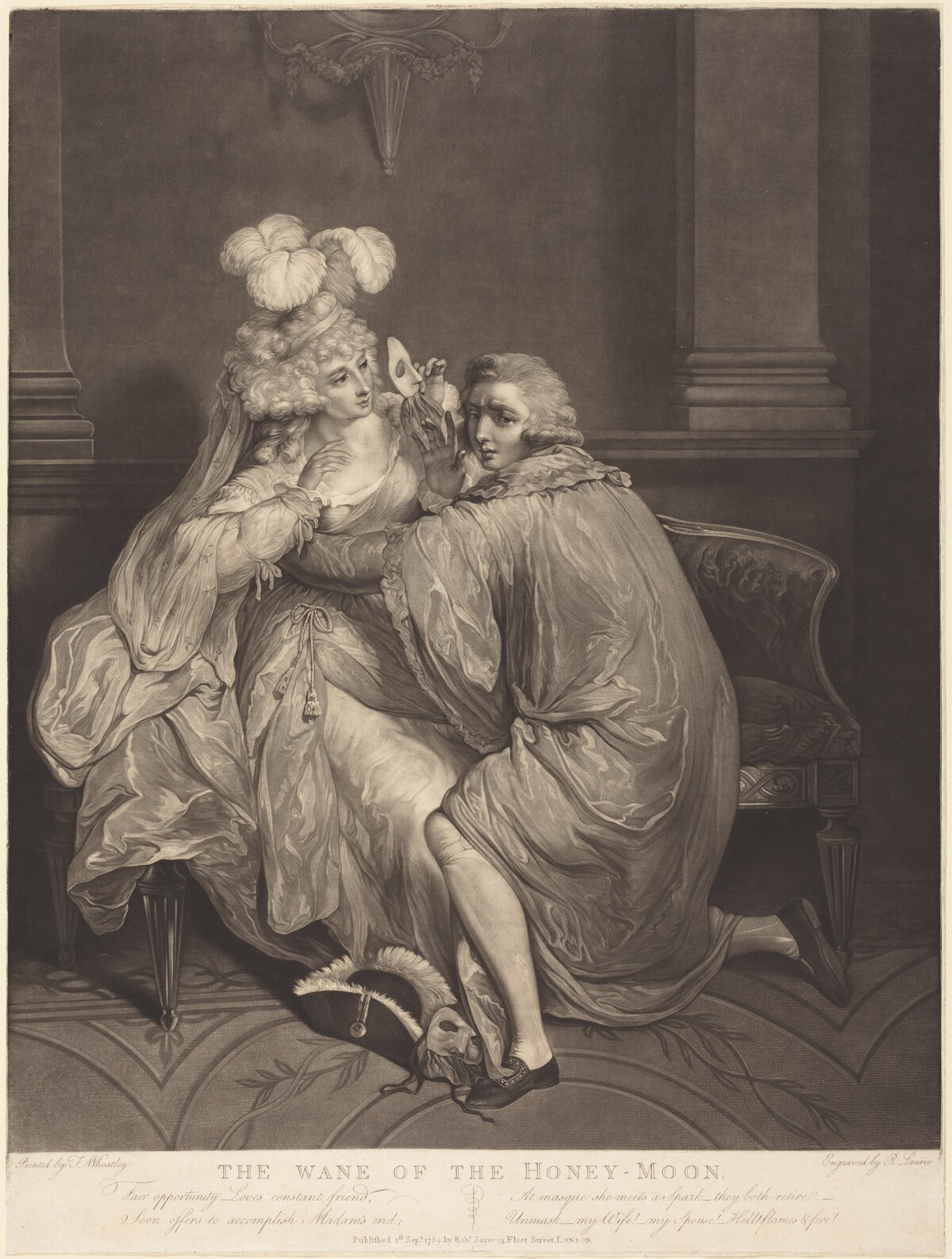 The Wane of the Honeymoon by Robert Laurie after Francis Wheatley