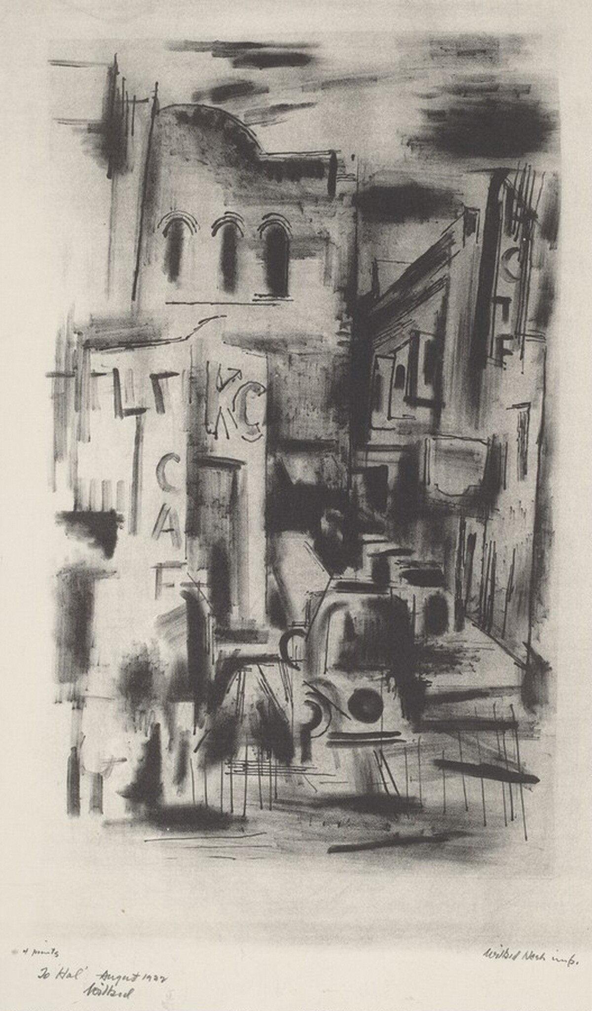 Abstract Street Scene by Willard Ayer Nash