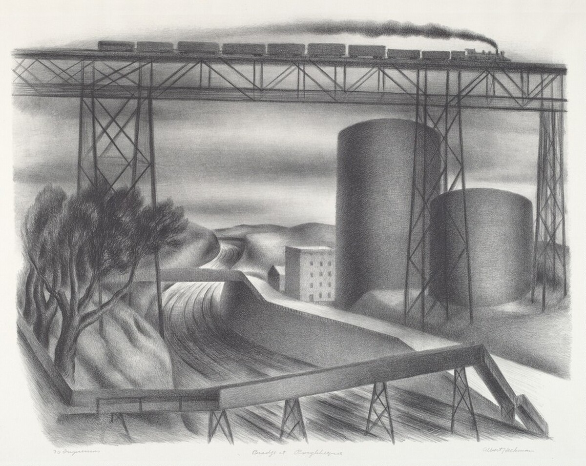 Bridge at Poughkeepsie by Albert William Heckman