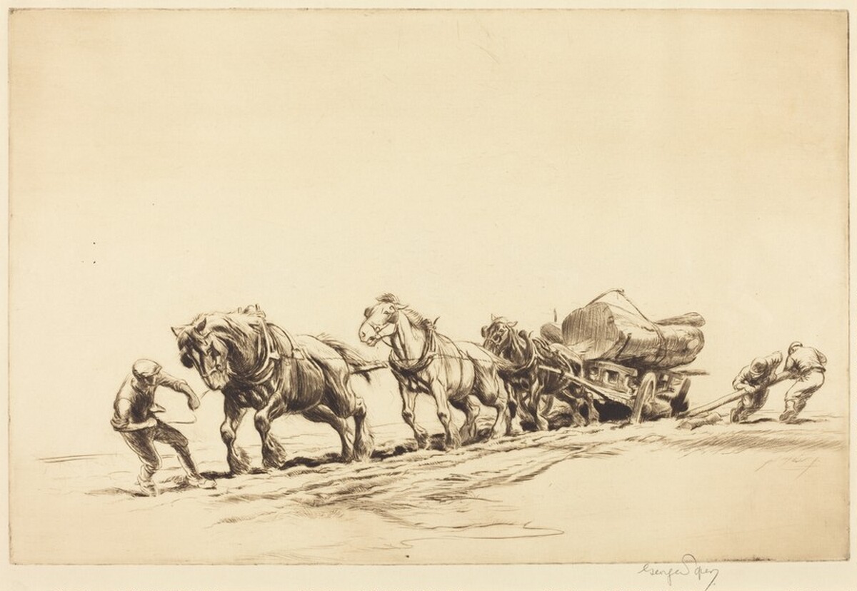 The Log Team by George Soper