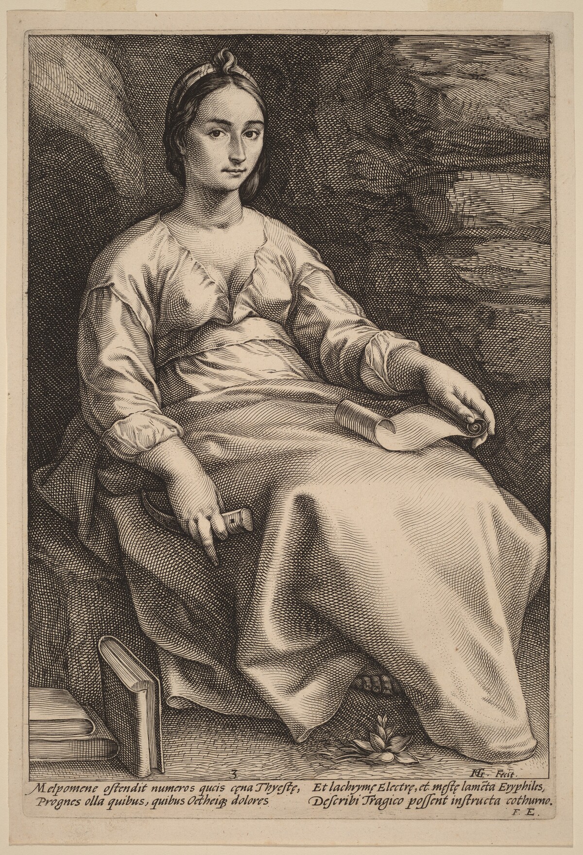 Melpomene by Hendrick Goltzius