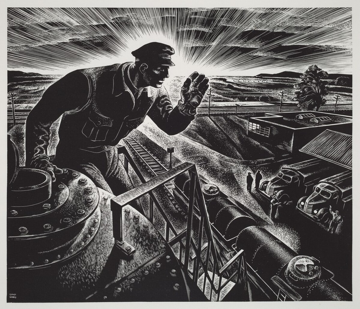 Untitled (Delivery By Rail) by Lynd Kendall Ward