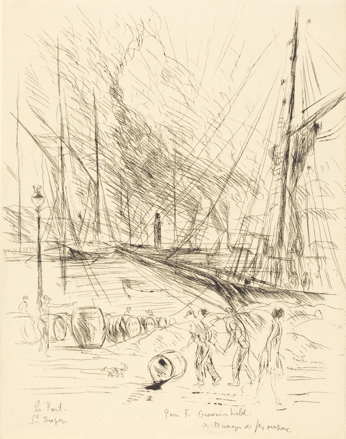 Le Port, St.-Tropez by André Dunoyer de Segonzac