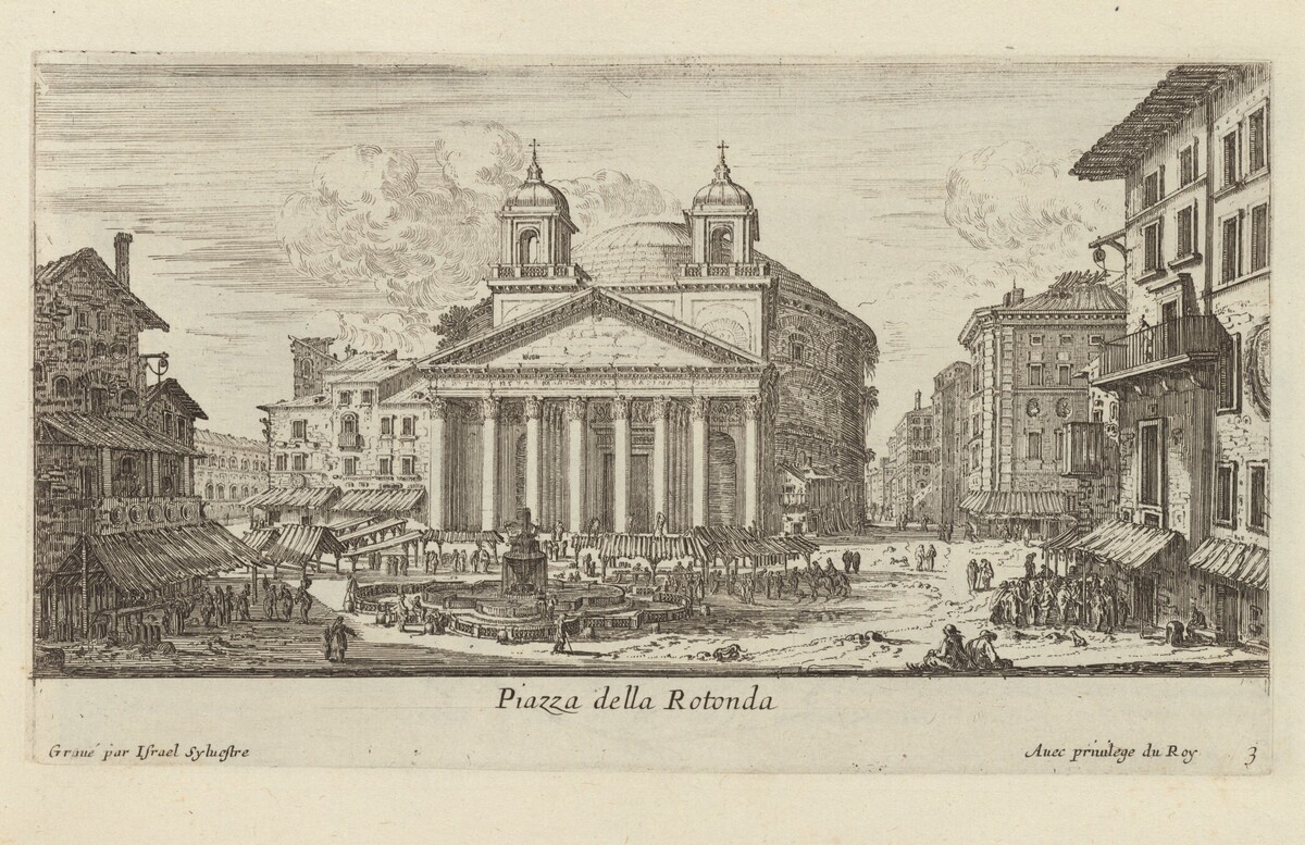 Piazza della Rotonda by Israël Silvestre