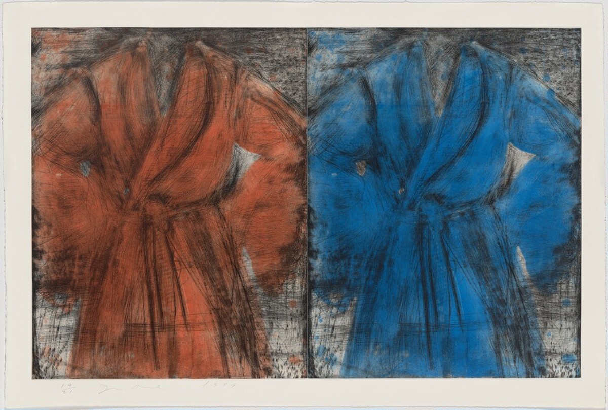Red and Blue Robe by Jim Dine