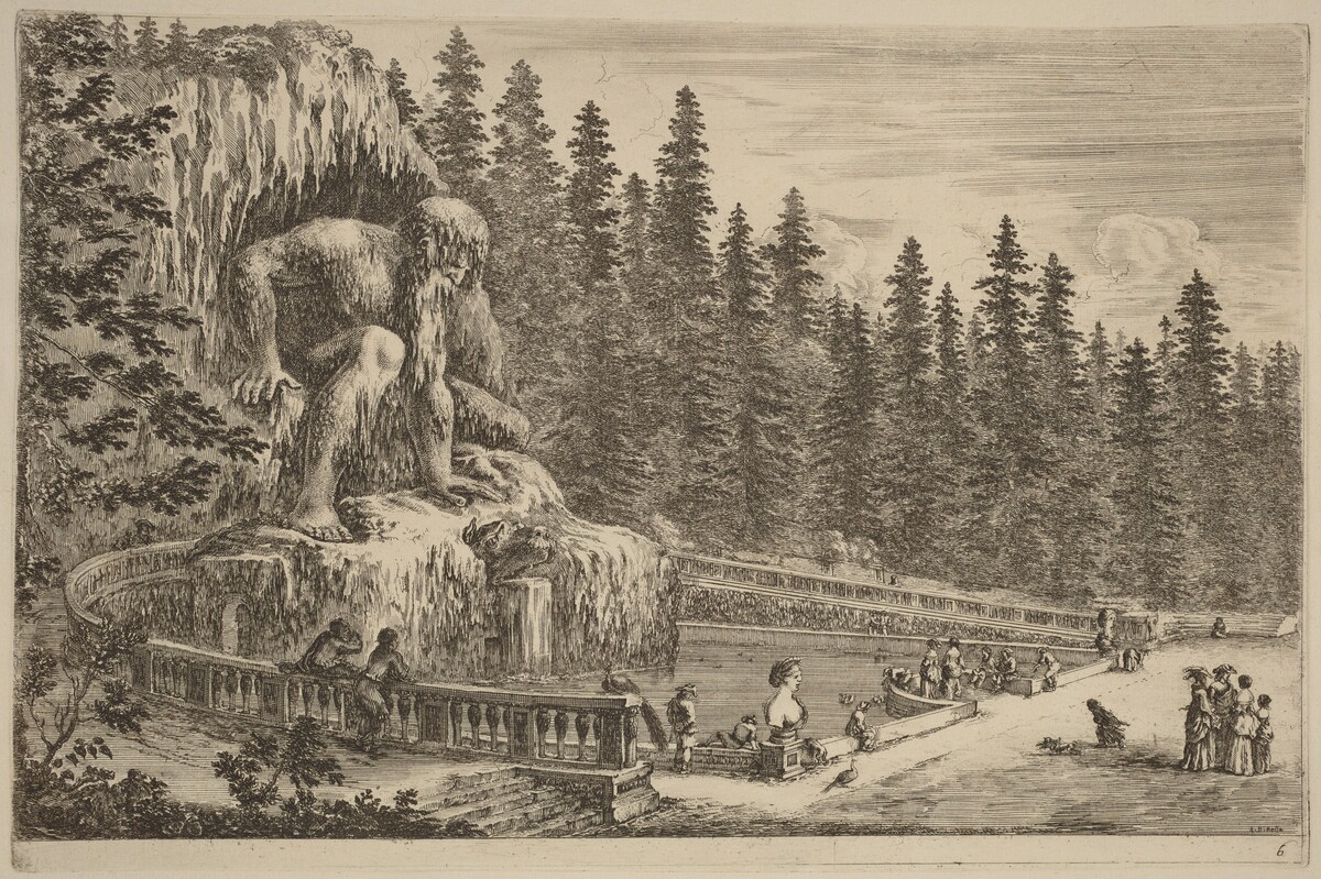 Colossal Statue of the Apennines by Stefano Della Bella
